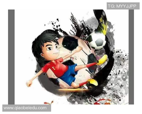 足球明星在绿茵场上挥洒汗水的精彩瞬间插画作品展示